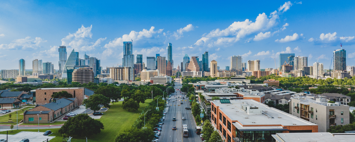 austin texas skyline from south