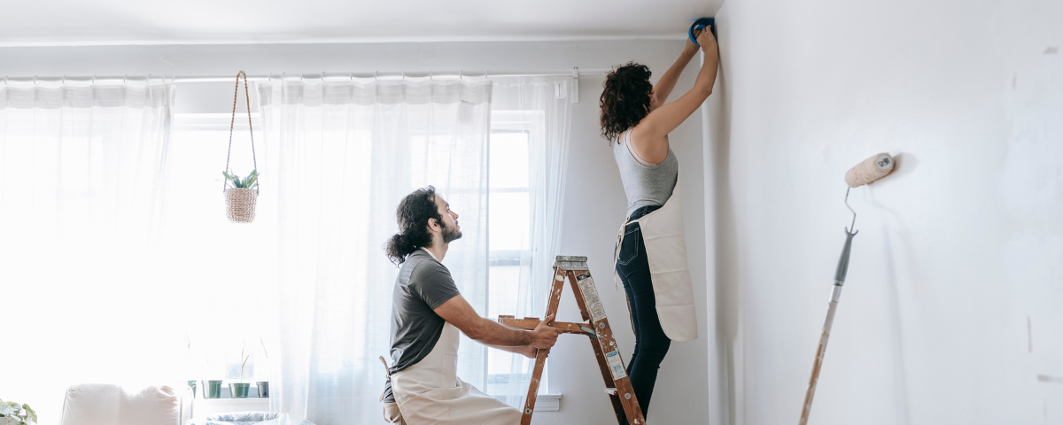 people renovating a home