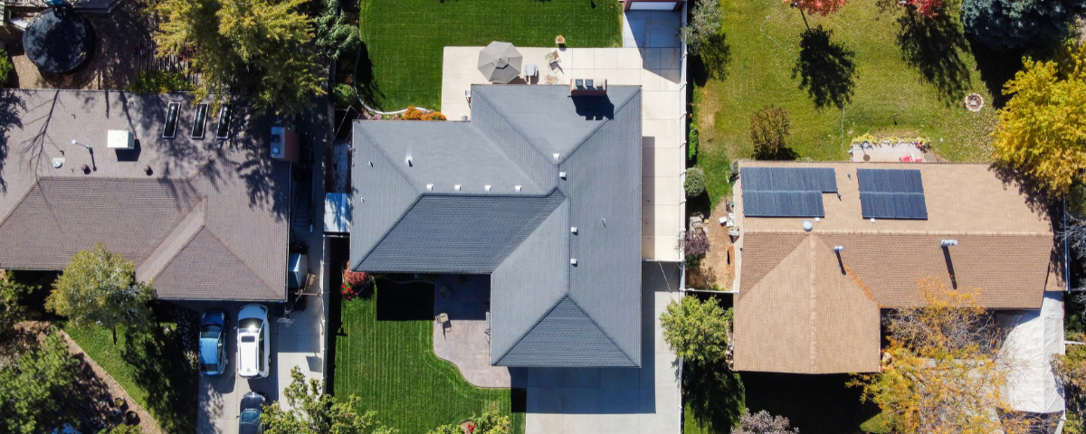 aerial view of a hom