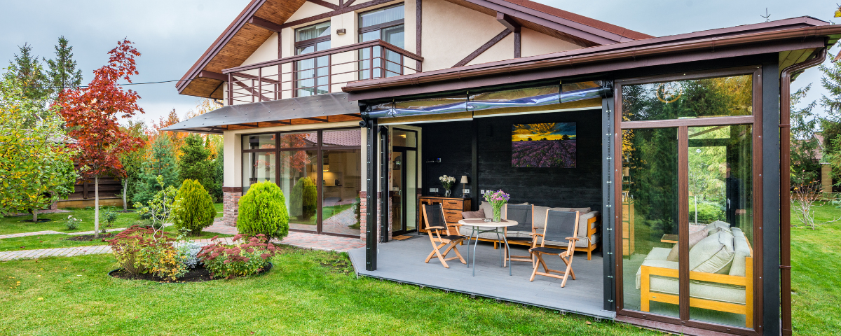 backyard view of a home