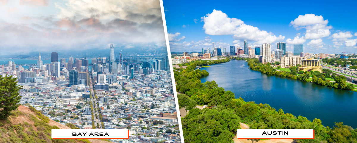 cost of living in bay area vs austin
