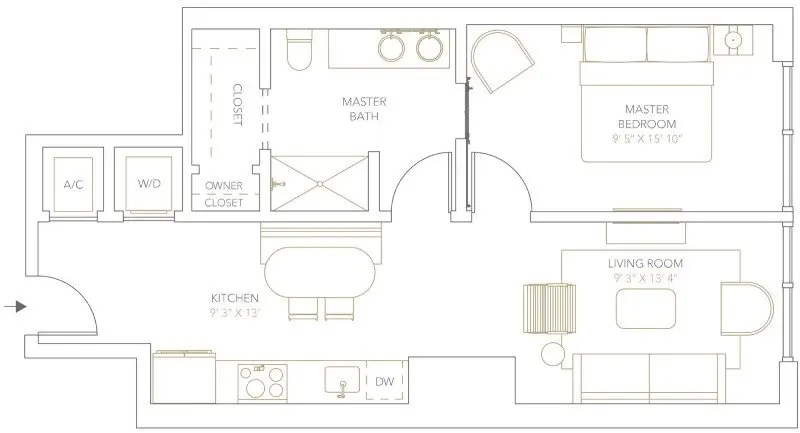 A2 - 1 Bedroom