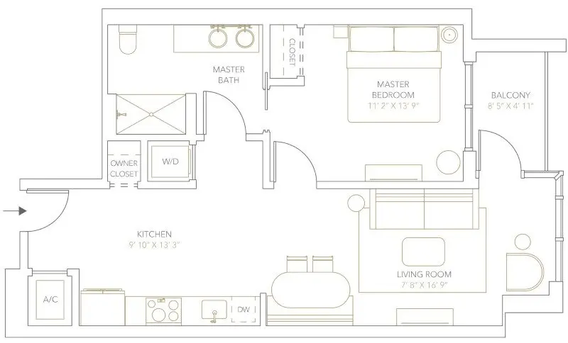 A4 - 1 Bedroom