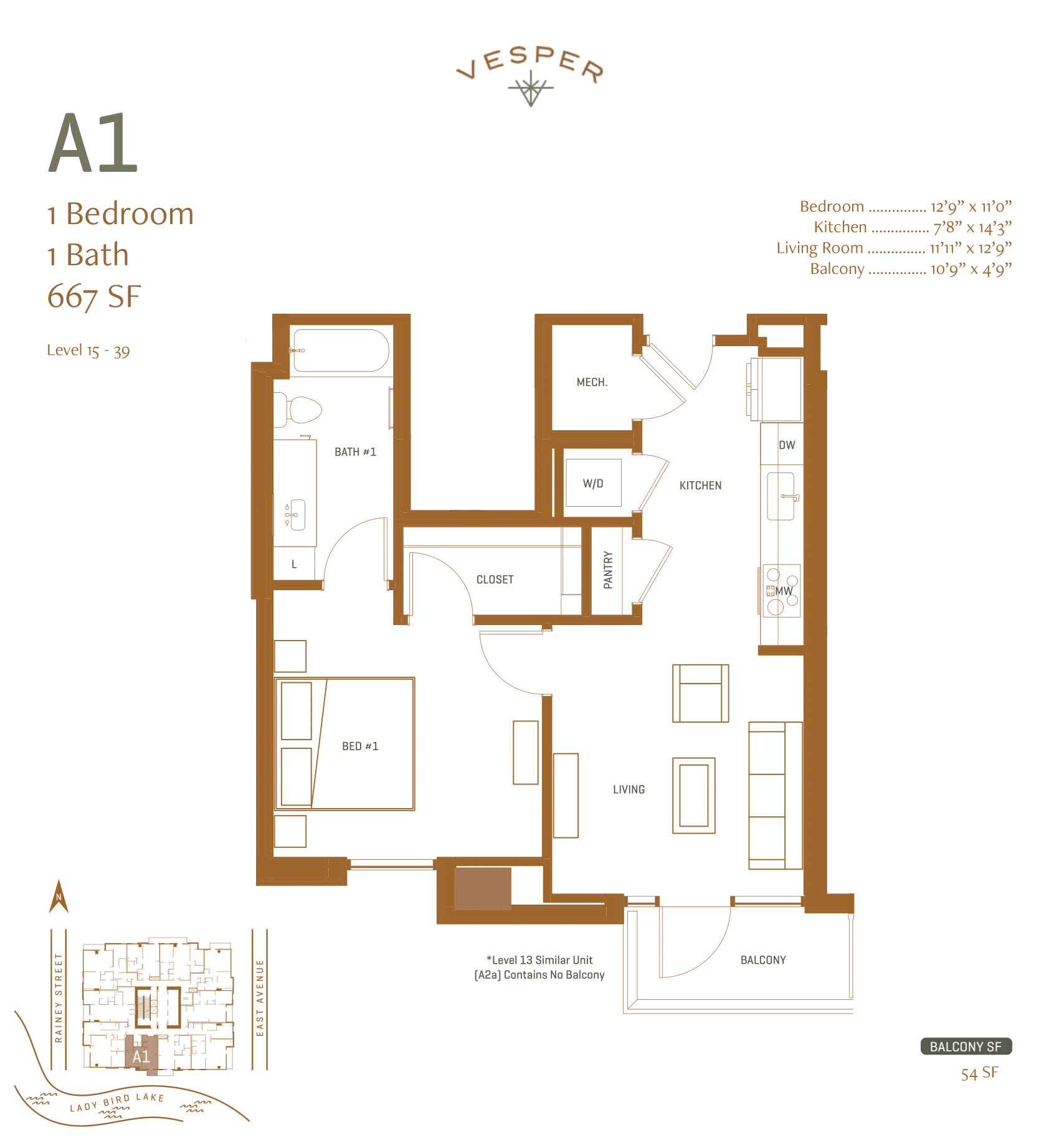 A1 - 1 Bedroom