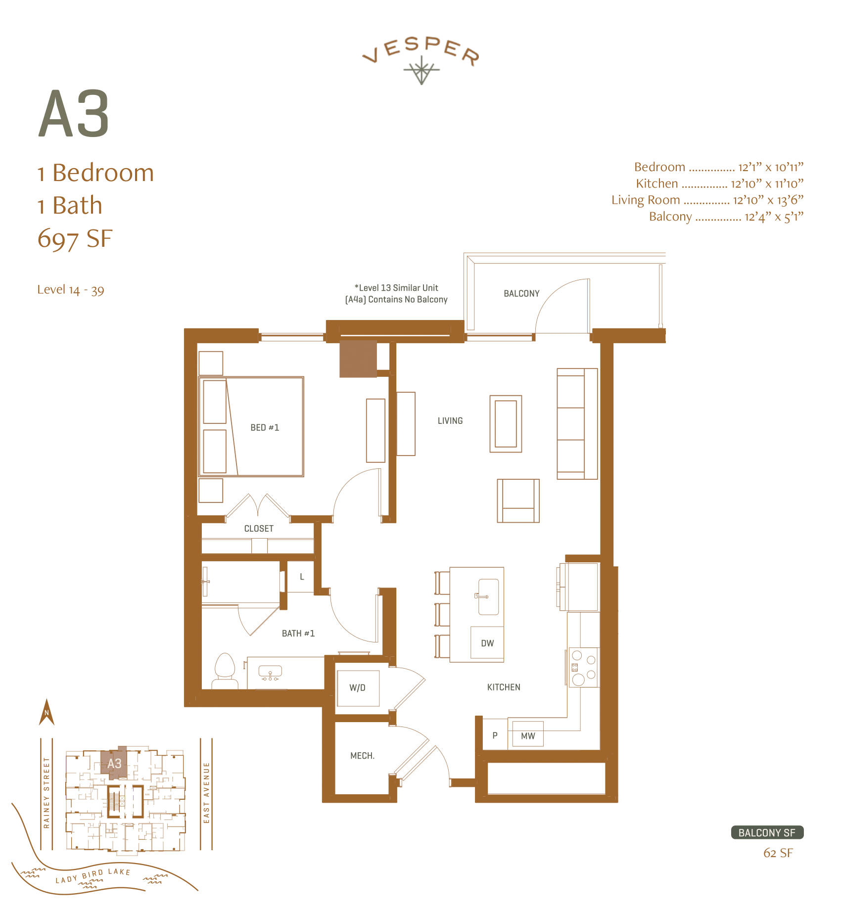 A3 - 1 Bedroom