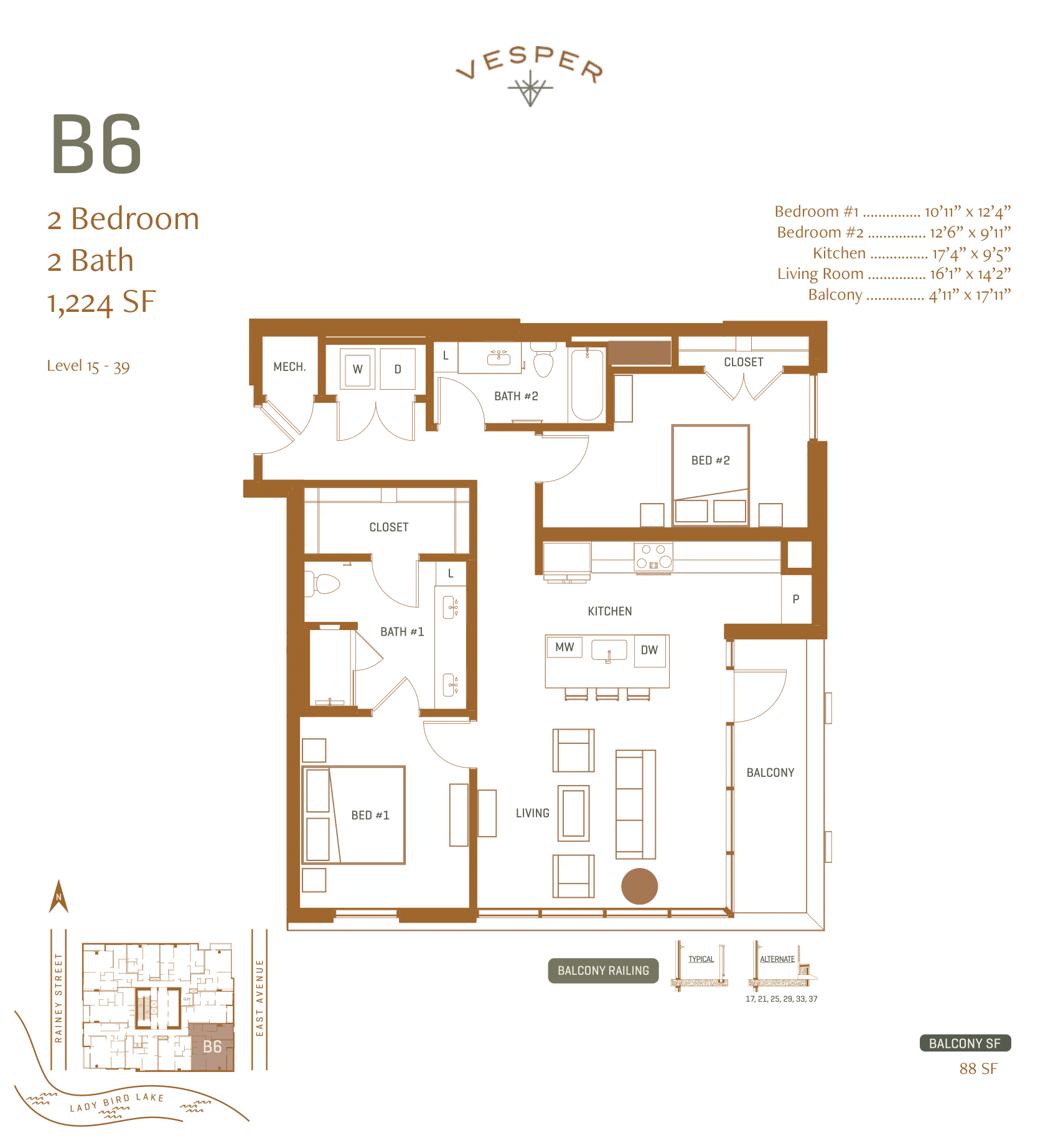 B6 - 2 Bedroom