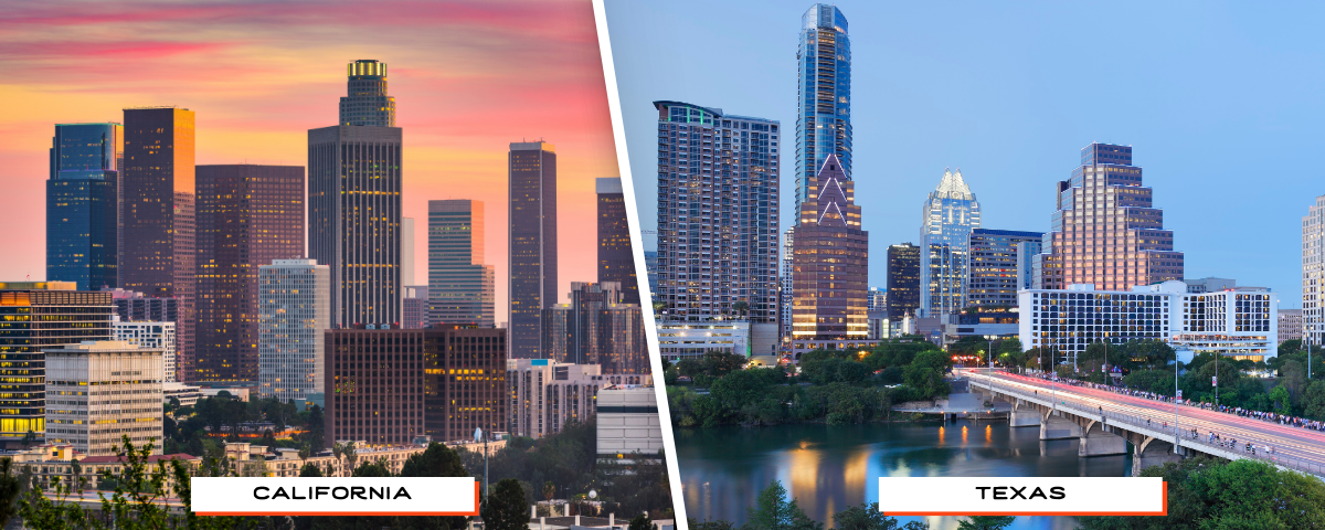 california vs texas taxes