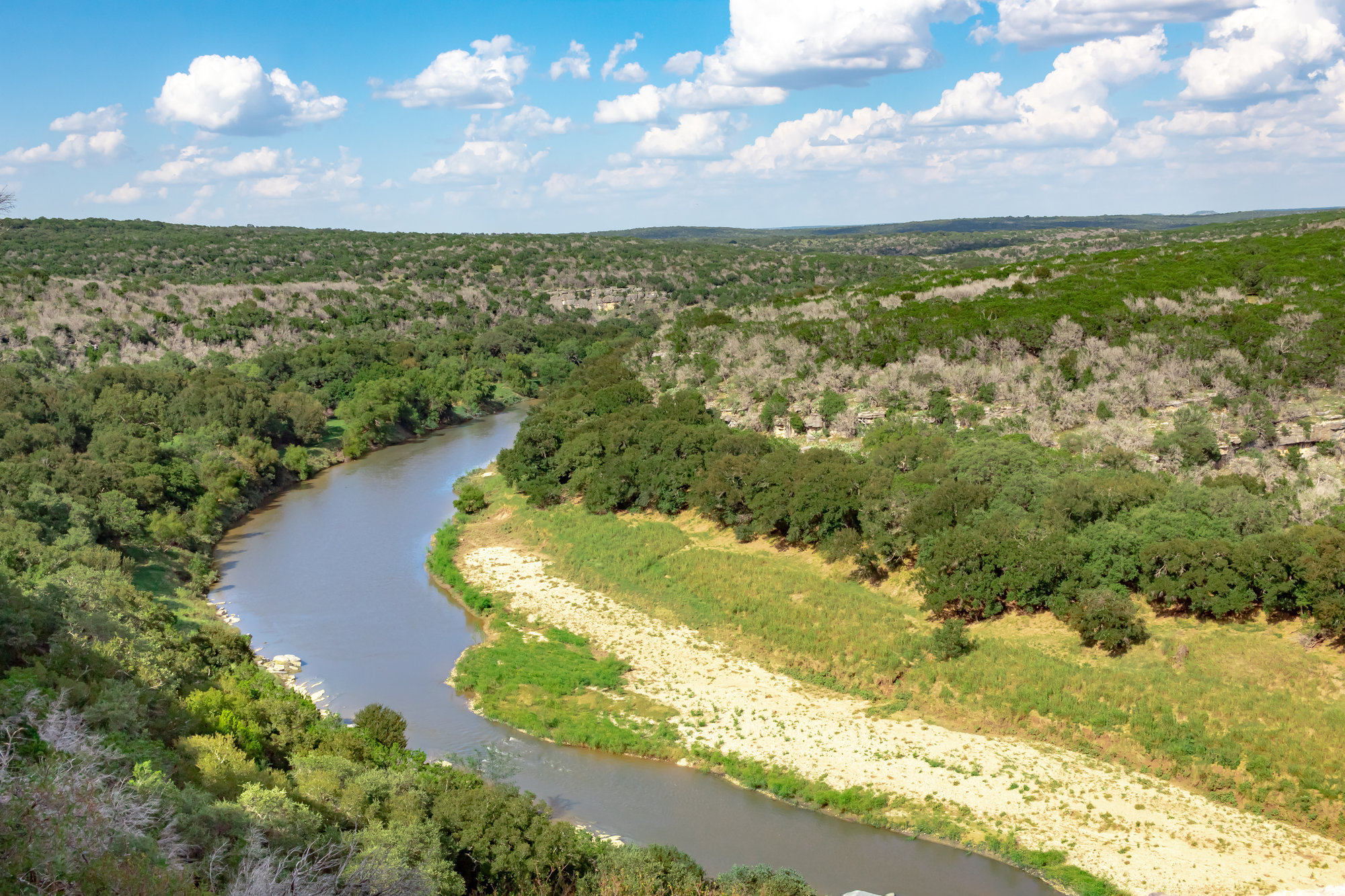 summit view at Colorado Bend State Park