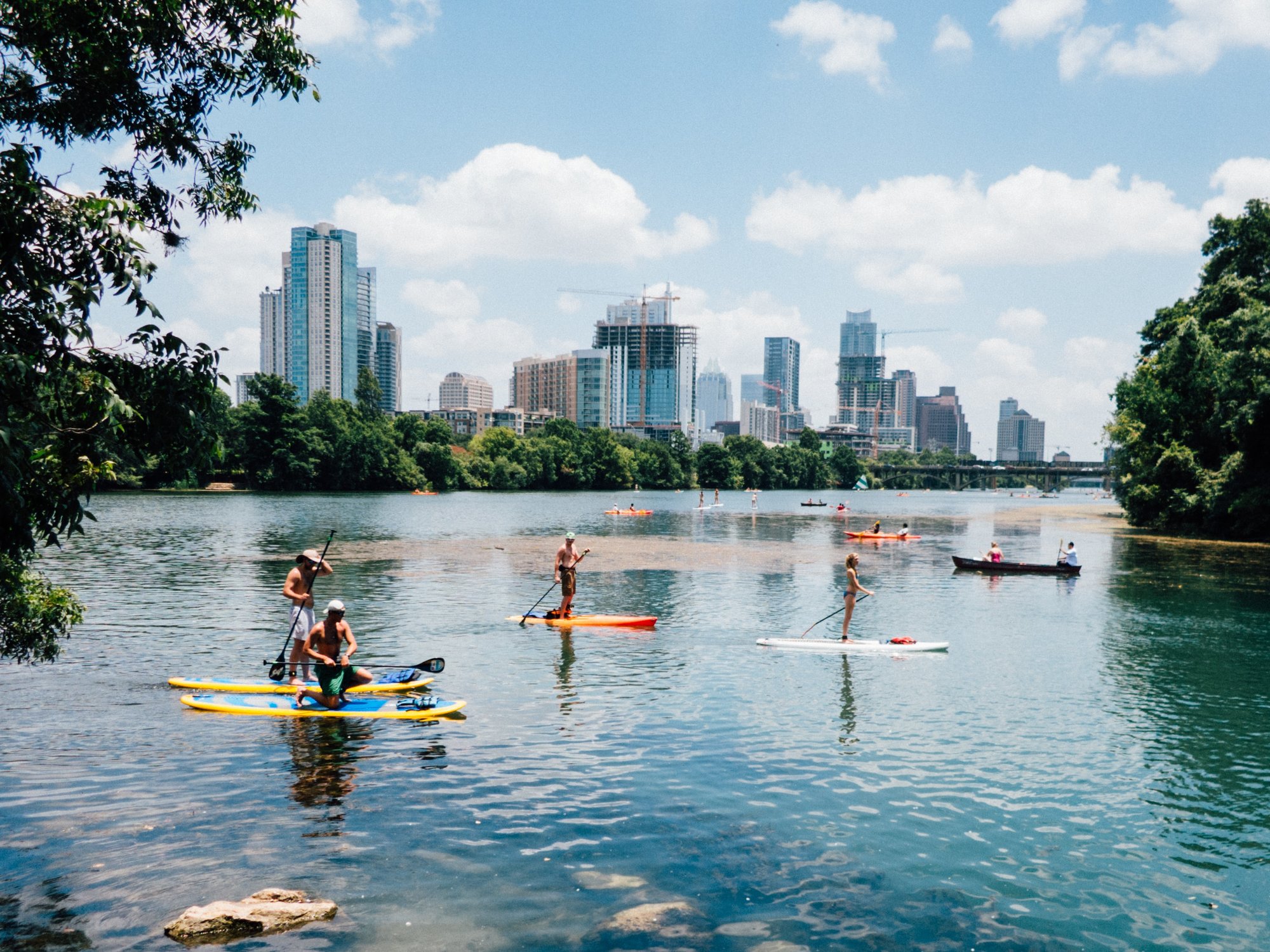 kayak in lady bird lake
