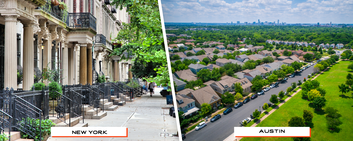 housing austin vs nyc